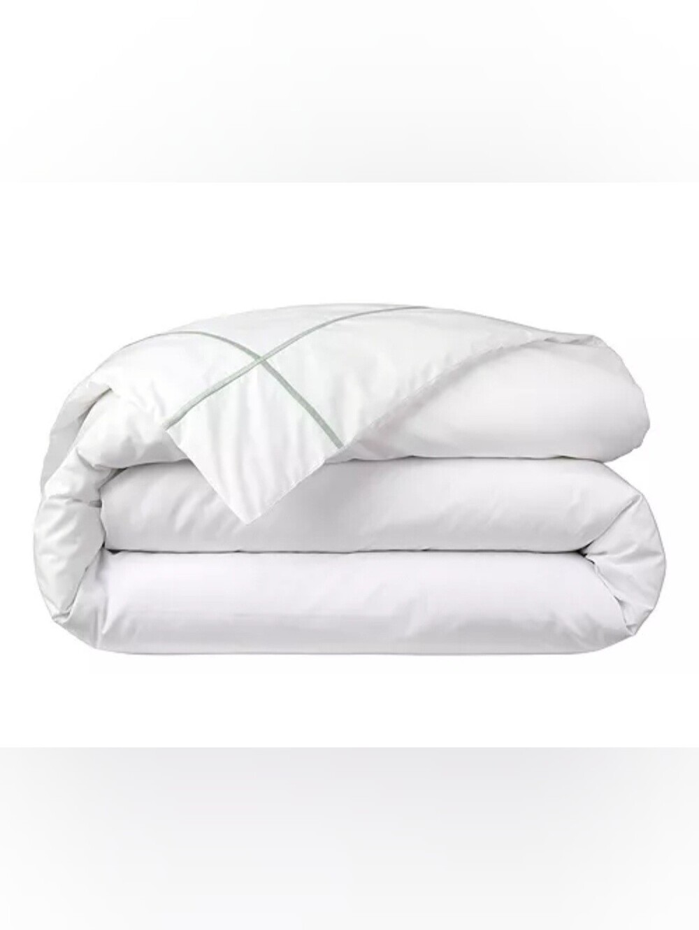 Yves Delorme Paris Athena Cotton Percale FULL / QUEEN Duvet Cover Verones